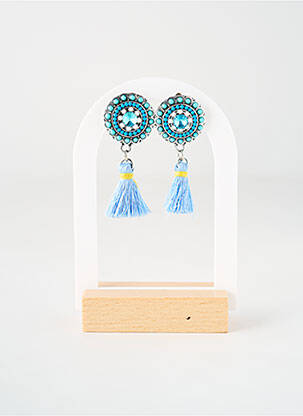 Boucles d’oreilles bleu TATA GISELE pour femme