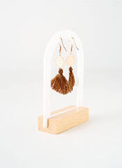 Boucles d’oreilles marron TATA GISELE pour femme seconde vue