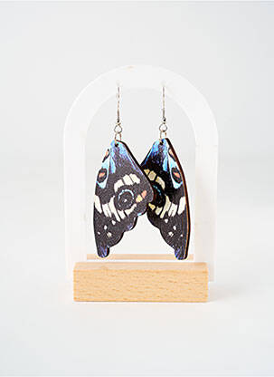 Boucles d’oreilles noir TATA GISELE pour femme