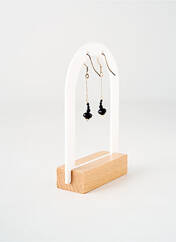 Boucles d’oreilles noir TATA GISELE pour femme seconde vue
