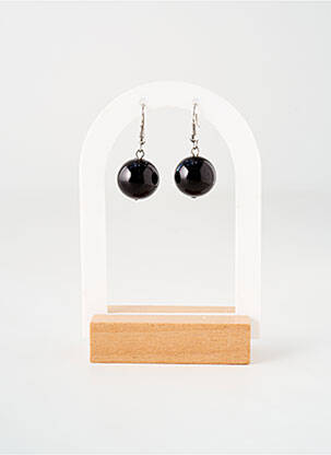 Boucles d’oreilles noir TATA GISELE pour femme