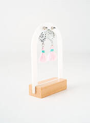 Boucles d’oreilles rose TATA GISELE pour femme seconde vue