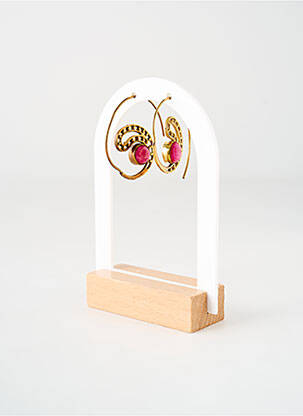 Boucles d’oreilles rose TATA GISELE pour femme