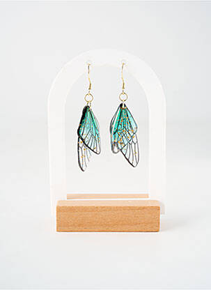 Boucles d’oreilles vert TATA GISELE pour femme