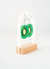 Boucles d’oreilles vert TATA GISELE pour femme seconde vue