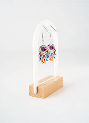 Boucles d’oreilles violet TATA GISELE pour femme seconde vue