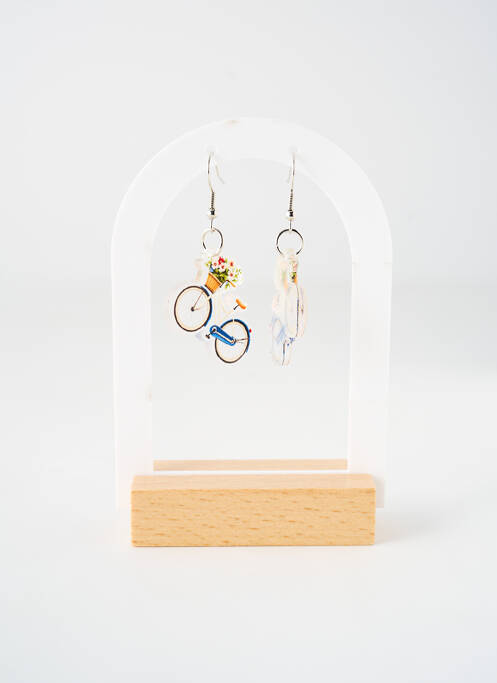 Boucles d’oreilles imprimé argent TATA GISELE femme