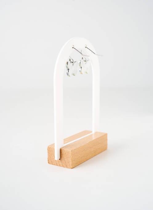 Boucles d’oreilles imprimé argent TATA GISELE femme