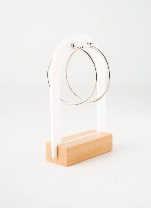 Boucles d’oreilles matériaux métal argent TATA GISELE femme