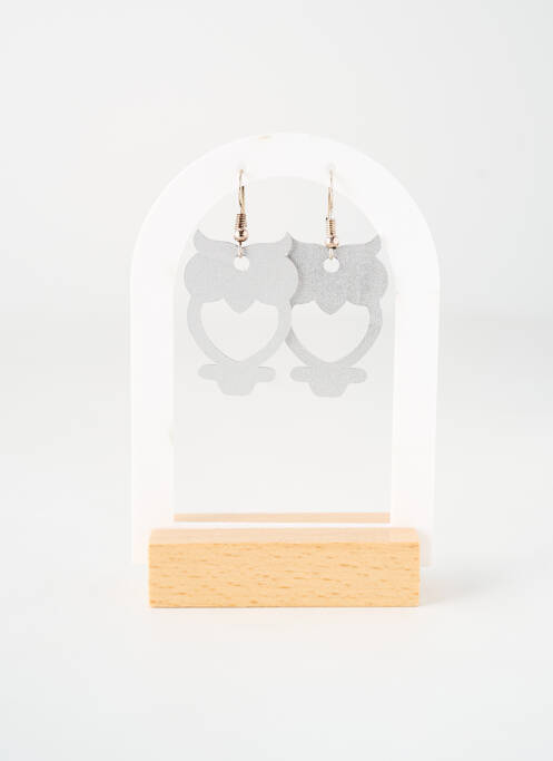 Boucles d’oreilles matériaux métal argent TATA GISELE femme