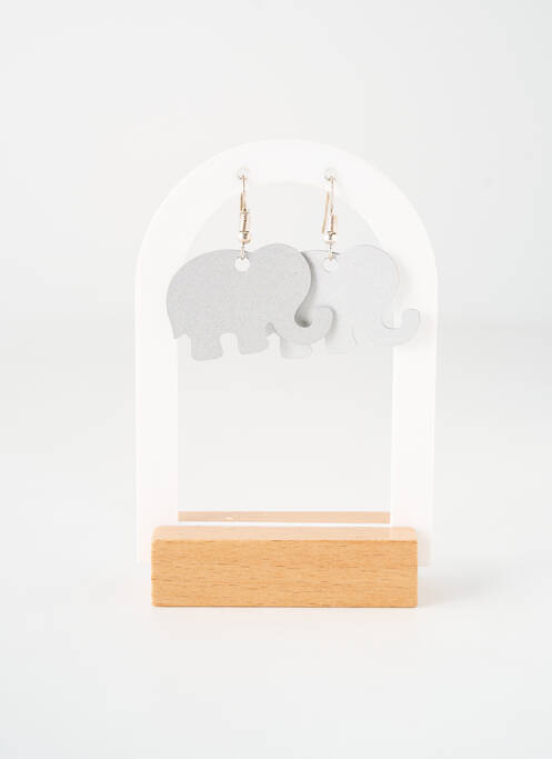 Boucles d’oreilles matériaux métal argent TATA GISELE femme