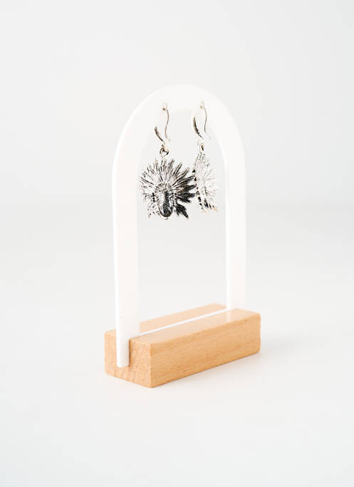 Boucles d’oreilles matériaux métal argent TATA GISELE femme