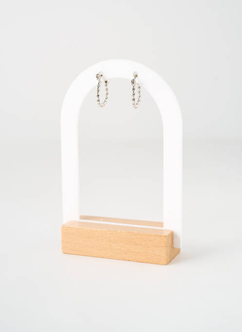 Boucles d’oreilles matériaux métal argent TATA GISELE femme
