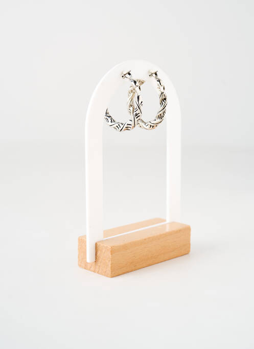 Boucles d’oreilles matériaux métal argent TATA GISELE femme