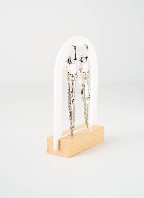 Boucles d’oreilles matériaux métal argent TATA GISELE femme