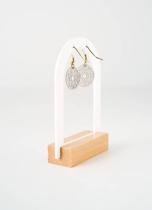Boucles d’oreilles matériaux métal or TATA GISELE femme