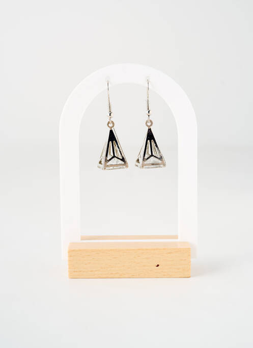 Boucles d’oreilles matériaux métal argent TATA GISELE femme