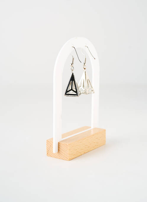 Boucles d’oreilles matériaux métal argent TATA GISELE femme