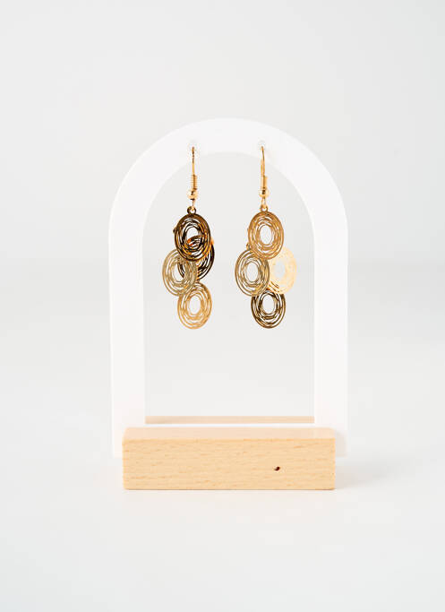 Boucles d’oreilles matériaux métal or TATA GISELE femme
