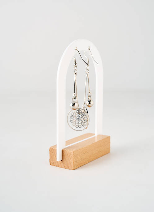 Boucles d’oreilles matériaux métal argent TATA GISELE femme