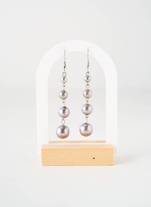 Boucles d’oreilles matériaux métal argent TATA GISELE femme
