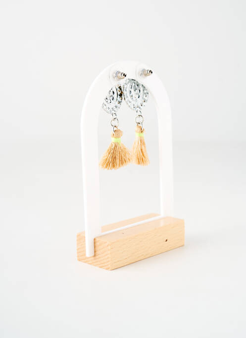 Boucles d’oreilles beige TATA GISELE pour femme