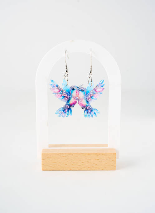 Boucles d’oreilles bleu TATA GISELE pour femme