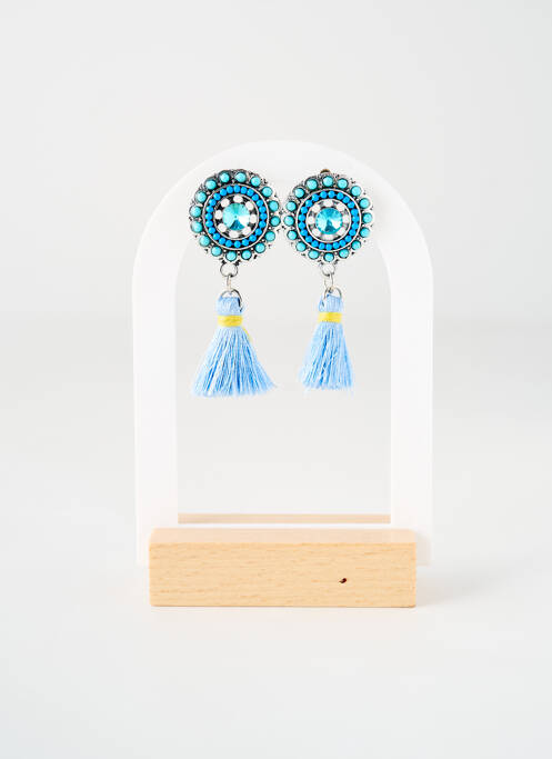 Boucles d’oreilles bleu TATA GISELE pour femme
