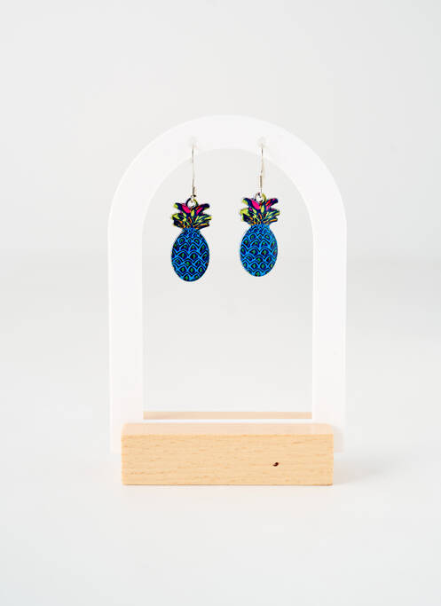 Boucles d’oreilles bleu TATA GISELE pour femme