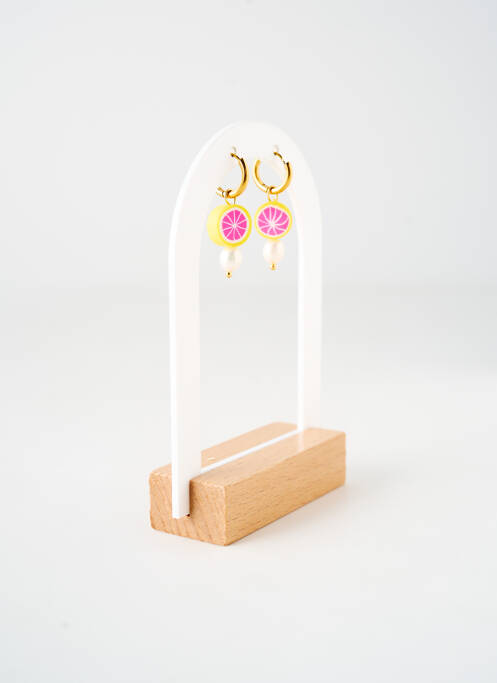 Boucles d’oreilles jaune TATA GISELE pour femme