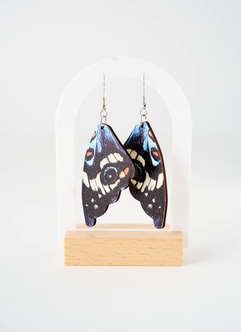 Boucles d’oreilles noir TATA GISELE pour femme