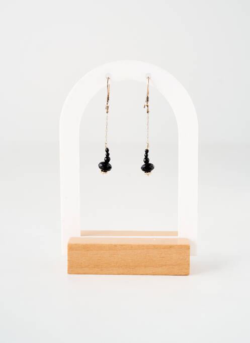 Boucles d’oreilles noir TATA GISELE pour femme
