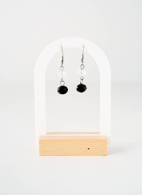 Boucles d’oreilles noir TATA GISELE pour femme