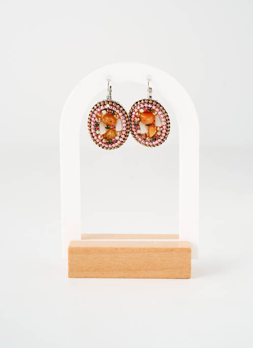 Boucles d’oreilles orange TATA GISELE pour femme