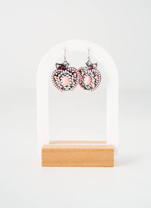 Boucles d’oreilles rose TATA GISELE pour femme
