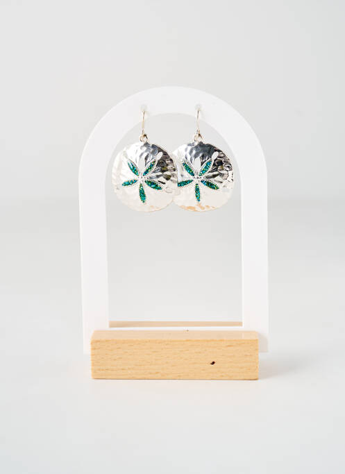 Boucles d’oreilles vert TATA GISELE pour femme