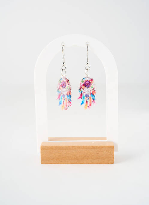 Boucles d’oreilles violet TATA GISELE pour femme