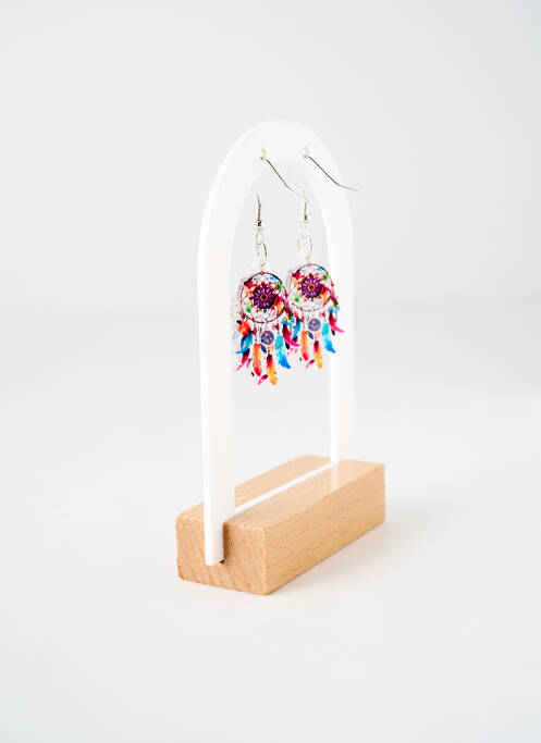 Boucles d’oreilles violet TATA GISELE pour femme