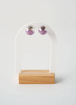 Boucles d’oreilles violet TATA GISELE femme