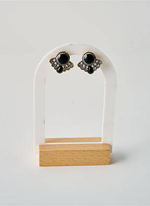 Boucles d’oreilles noir TATA GISELE femme