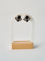 Boucles d’oreilles noir TATA GISELE femme