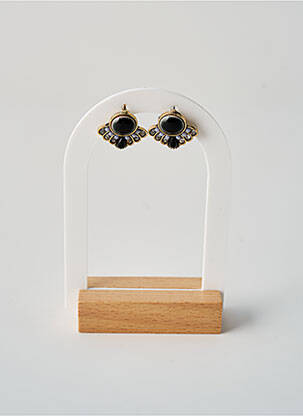 Boucles d’oreilles noir TATA GISELE femme