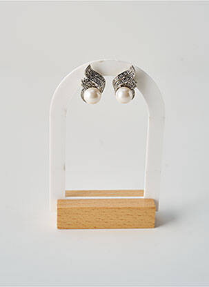 Boucles d’oreilles blanc TATA GISELE femme