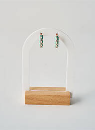 Boucles d’oreilles vert TATA GISELE femme