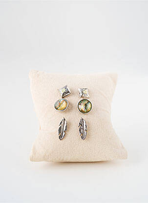 Boucles d’oreilles argent TATA GISELE femme