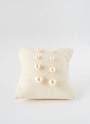 Boucles d’oreilles beige TATA GISELE pour femme seconde vue