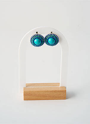 Boucles d’oreilles bleu TATA GISELE pour femme