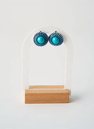 Boucles d’oreilles bleu TATA GISELE pour femme