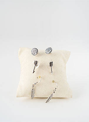 Boucles d’oreilles argent TATA GISELE femme