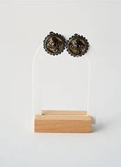 Boucles d’oreilles marron TATA GISELE pour femme seconde vue